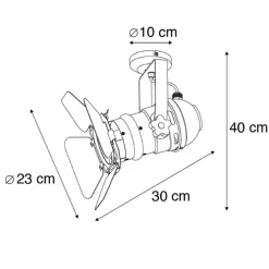 Smarter Studiospot schwarz dreh- und neigbar inkl. Wifi A60 - Movie