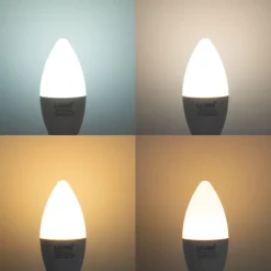 Smartes E14 LED-Leuchtmittel C37 Opal RGBW 4,9W 470lm 2700-6500K