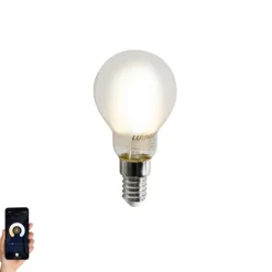 Smartes E14 LED-Leuchtmittel P45 Matt 4,2W 470lm 2700-6500K