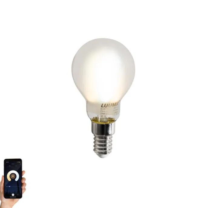 Smartes E14 LED-Leuchtmittel P45 Matt 4,2W 470lm 2700-6500K