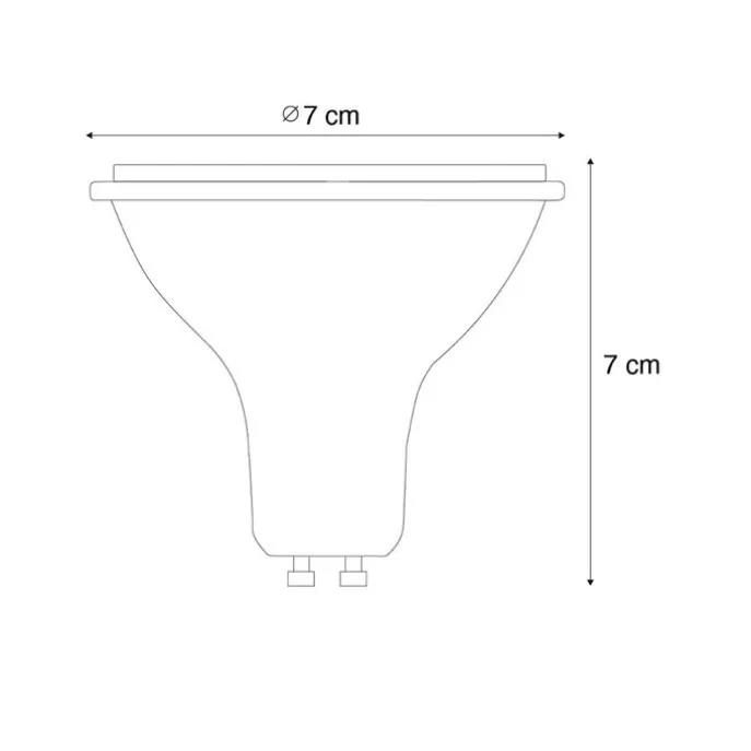 Smartes GU10 dimmbares LED-Leuchtmittel AR70 6W 520lm 2200-6500K