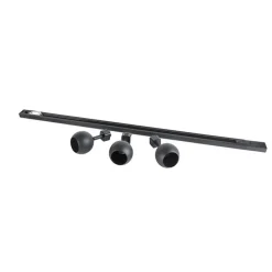 Smartes modernes Schienensystem schwarz 1-phasig inkl. 3 Wifi GU10 - Iconic Gissi