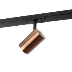 Smartes 1-Phasen-Schienensystem inkl. 4 WiFi GU10 Dunkelbronze - Jeana