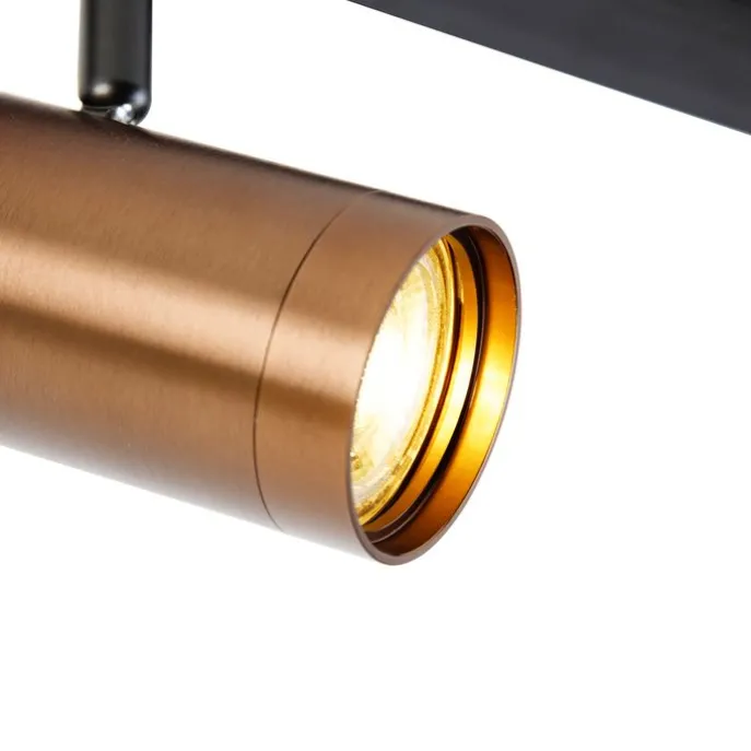 Smartes 1-Phasen-Schienensystem inkl. 4 WiFi GU10 Dunkelbronze - Jeana