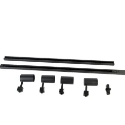 Smartes 1-phasiges Schienensystem mit 4 WiFi GU10 Spots Schwarz - Iconic Jeana