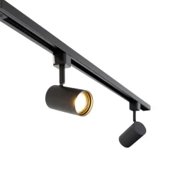 Smartes 1-phasiges Schienensystem mit 4 WiFi GU10 Spots Schwarz - Iconic Jeana