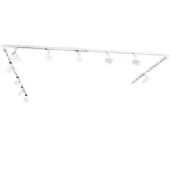 Smartes 1-phasiges Schienensystem mit 10 Strahlern weiß inkl. WLAN GU10 - Iconic Jeana