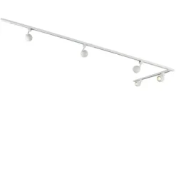 Smartes 1-phasiges Schienensystem inkl. 5 WLAN GU10 weiß - Iconic Gissi