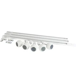 Smartes 1-phasiges Schienensystem inkl. 5 WLAN GU10 weiß - Iconic Gissi