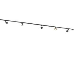 Smartes 1-phasiges Schienensystem inkl. 5 WLAN GU10 schwarz - Iconic Gissi