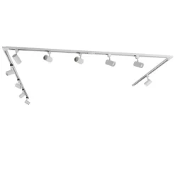 Smartes Schienensystem mit 10 Strahlern Weiß 1-phasig inkl. 10 Wifi GU10 50mm - Iconic Jeana