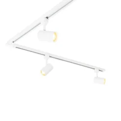 Smartes Schienensystem mit 10 Strahlern Weiß 1-phasig inkl. 10 Wifi GU10 50mm - Iconic Jeana