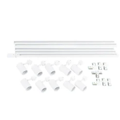 Smartes Schienensystem mit 10 Strahlern Weiß 1-phasig inkl. 10 Wifi GU10 50mm - Iconic Jeana