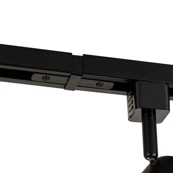 Smartes Schienensystem mit 5 Strahlern Schwarz Gold 1-phasig inkl. 5 Wifi GU10 50mm - Iconic Jeana