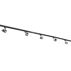 Smartes Schienensystem schwarz 1-phasig inkl. 5 Wifi GU10 - Iconic Suplux