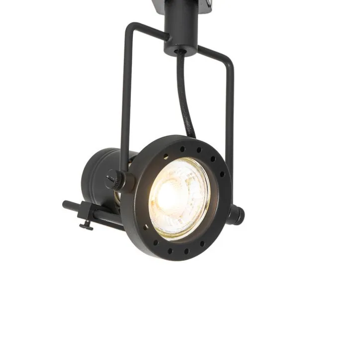 Smartes Schienensystem schwarz 1-phasig inkl. 5 Wifi GU10 - Iconic Suplux