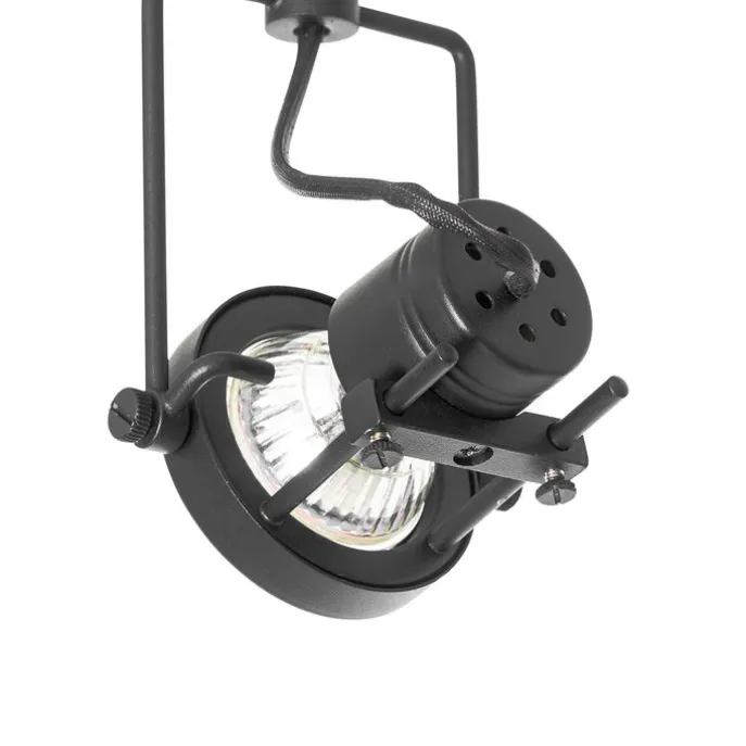 Smartes Schienensystem schwarz 1-phasig inkl. 5 Wifi GU10 - Iconic Suplux