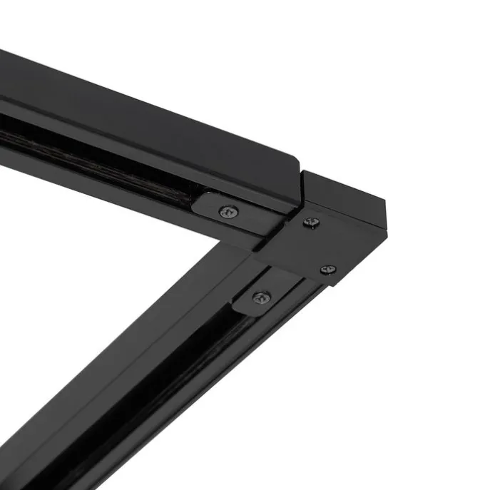 Smartes Schienensystem schwarz 1-phasig inkl. 5 Wifi GU10 - Iconic Suplux