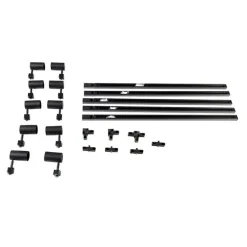 Smartes Schienensystem schwarz 1-phasig 10-Licht inkl. WiFi GU10 - Iconic Jeana