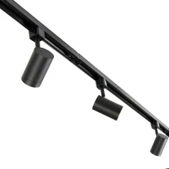 Smartes Schienensystem schwarz 1-phasig 10-Licht inkl. WiFi GU10 - Iconic Jeana