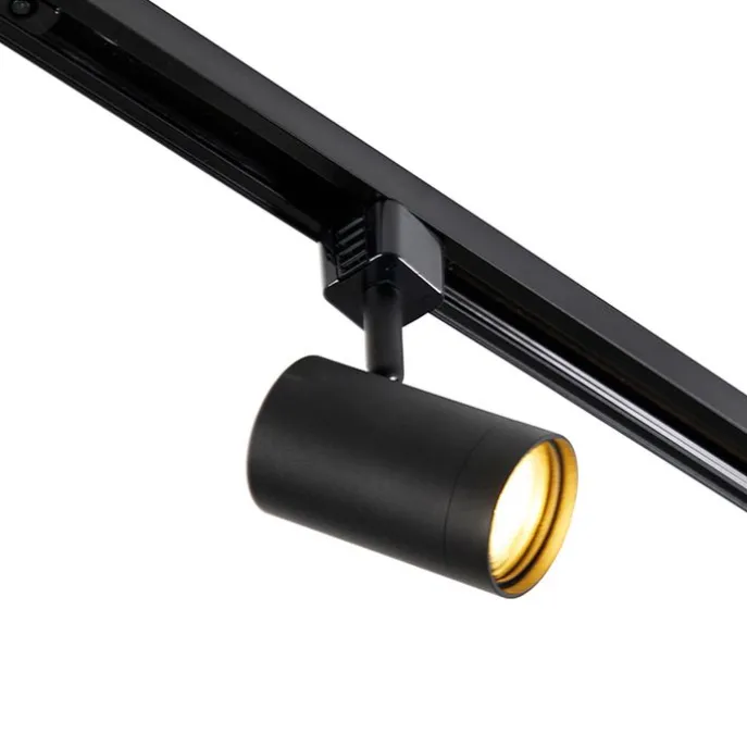 Smartes Schienensystem schwarz 1-phasig 10-Licht inkl. WiFi GU10 - Iconic Jeana