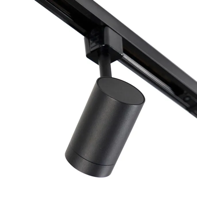 Smartes Schienensystem schwarz 1-phasig 10-Licht inkl. WiFi GU10 - Iconic Jeana