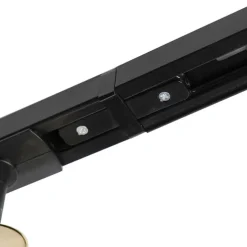 Smartes Schienensystem schwarz mit Gold 1-phasig 5-leuchtmittel inkl. Wifi GU10 - Iconic Jeana