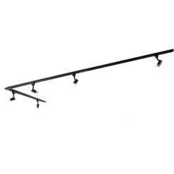 Smartes Schienensystem schwarz 1-phasig 5-leuchtend inkl. Wifi GU10 - Iconic Jeany