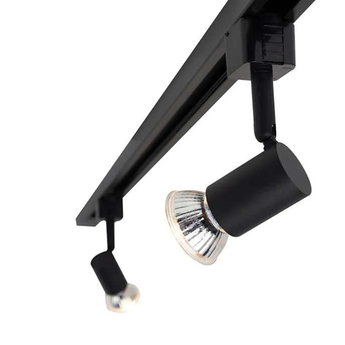 Smartes Schienensystem schwarz 1-phasig 5-leuchtend inkl. Wifi GU10 - Iconic Jeany