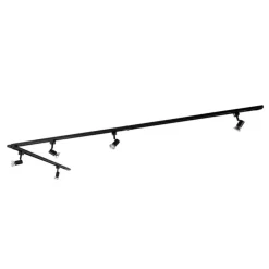 Smartes Schienensystem schwarz 1-phasig 5-leuchtend inkl. Wifi GU10 - Iconic Jeany