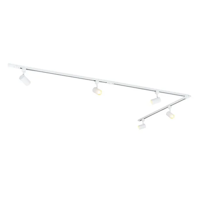 Smartes Schienensystem weiß 1-phasig 5-flammig inkl. Wifi GU10 - Iconic Jeana