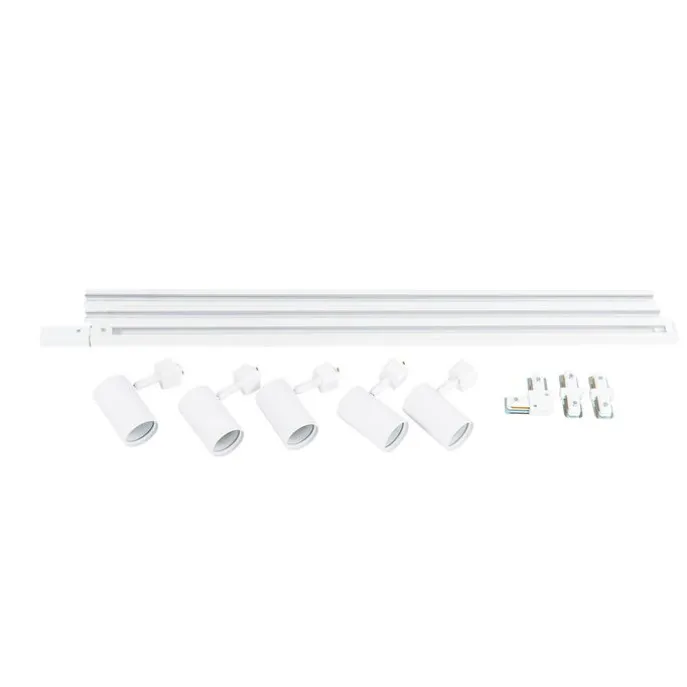 Smartes Schienensystem weiß 1-phasig 5-flammig inkl. Wifi GU10 - Iconic Jeana