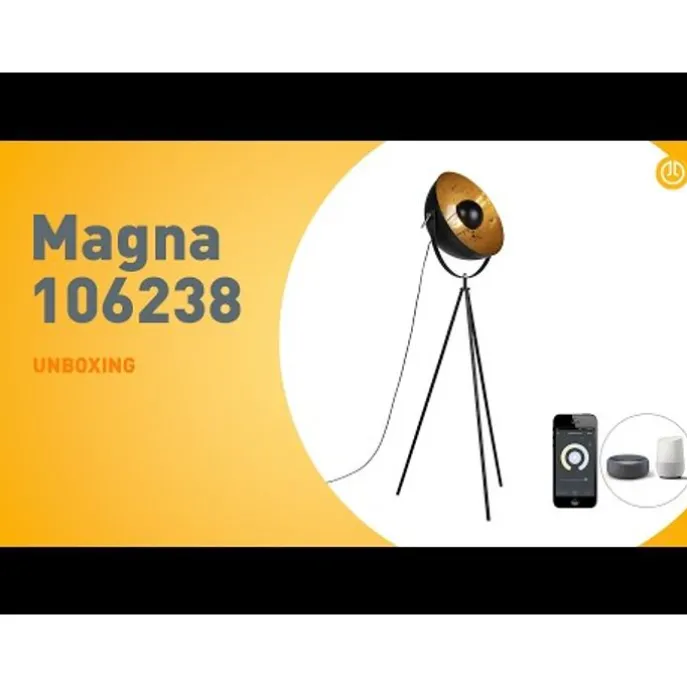 Smartes Stehlampen-Stativ schwarz inkl. Wifi A60 - Magna 40 Eglip