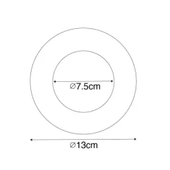 Spacer weiß für Einbaustrahler 7,5 - 13 cm - Spacer
