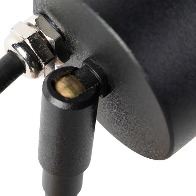 Spießstrahler schwarz einstellbar IP44 - Solo