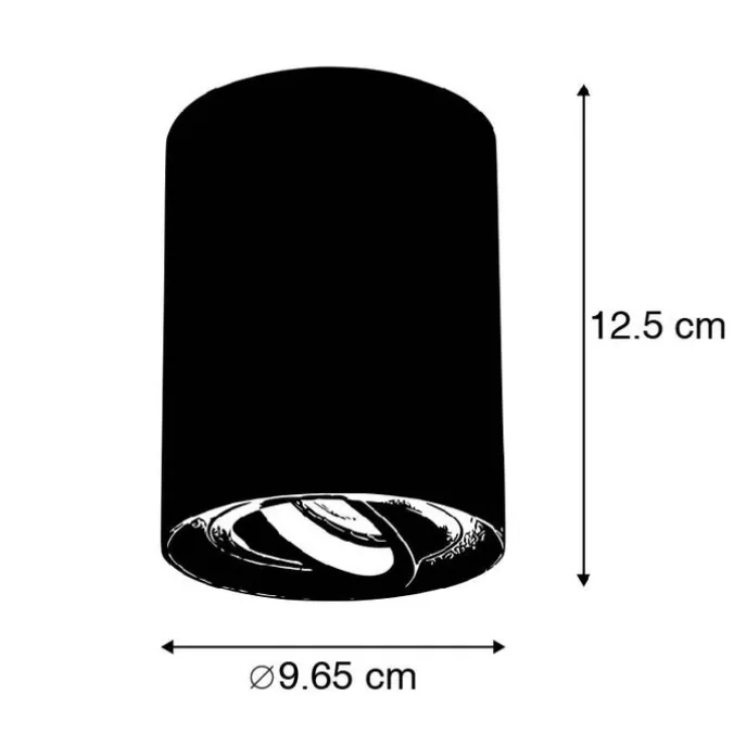 Spot dunkelgrau dreh- und neigbar - Rondoo up