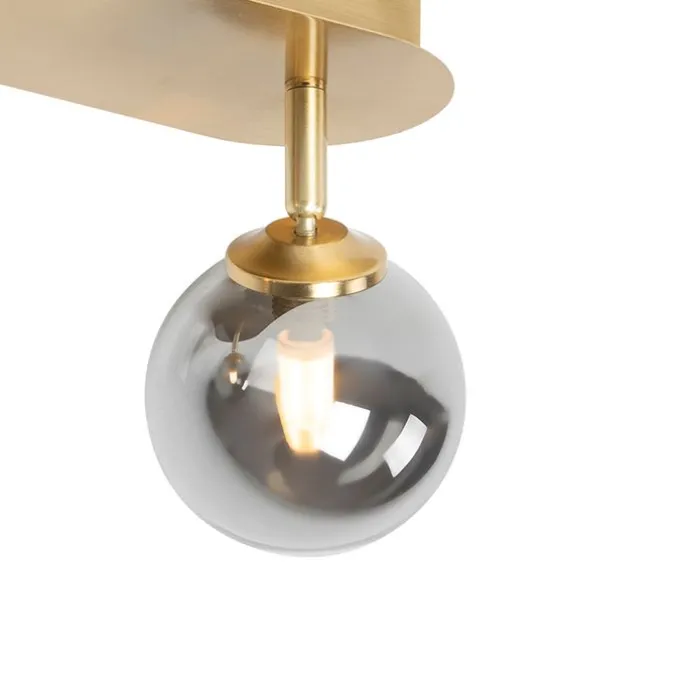 Spot Gold 2-Licht verstellbar mit Rauchglas - Athen