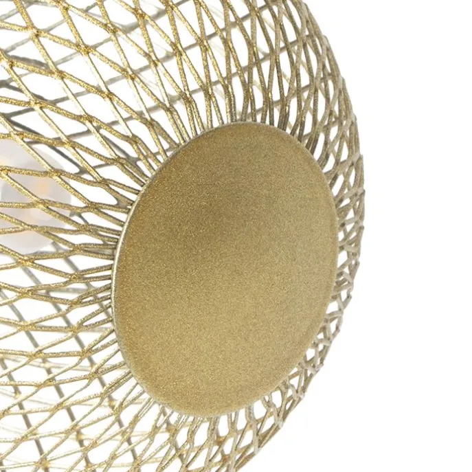 Spot schwarz mit goldenen 2 Lichtern - Athens Wire