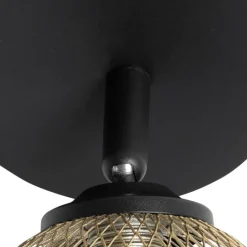 Spot schwarz mit goldenen 2 Lichtern - Athens Wire