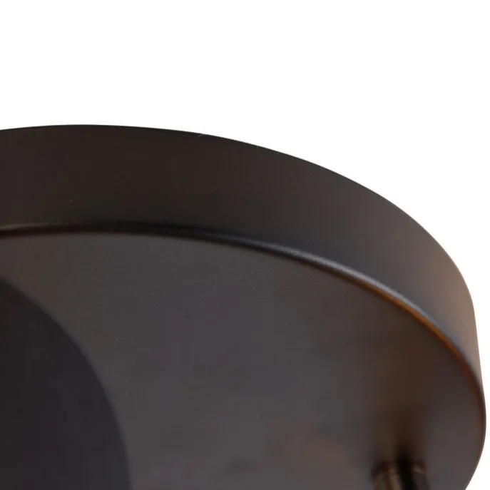 Spot schwarz mit goldener Innenseite 3-Licht - Lofty