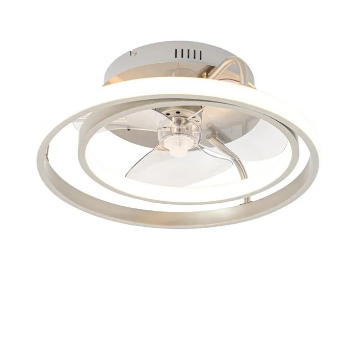 Stahl Deckenventilator 46,5 cm inkl. LED mit Fernbedienung - Kees