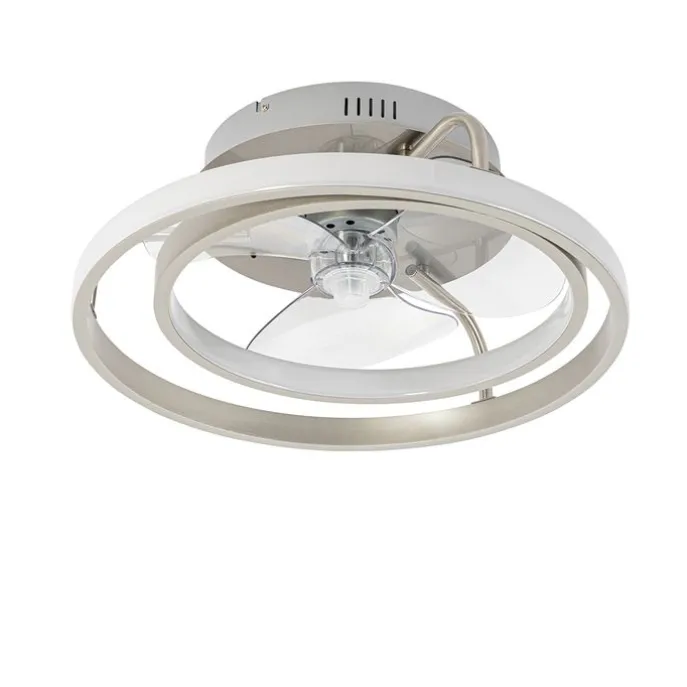 Stahl Deckenventilator 46,5 cm inkl. LED mit Fernbedienung - Kees