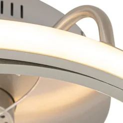 Stahl Deckenventilator 46,5 cm inkl. LED mit Fernbedienung - Kees