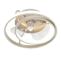 Stahl Deckenventilator 46,5 cm inkl. LED mit Fernbedienung - Kees