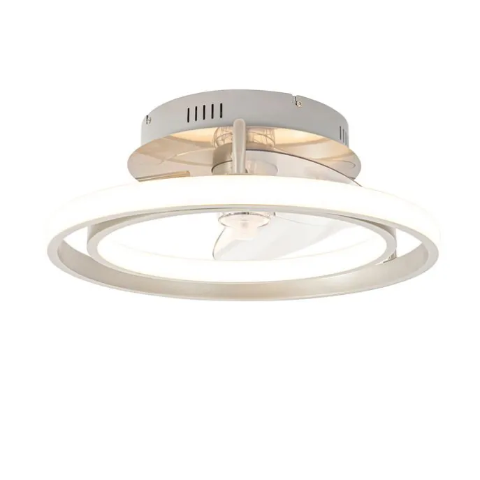 Stahl Deckenventilator 46,5 cm inkl. LED mit Fernbedienung - Kees