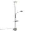 Stahl Stehlampe mit Lesearm inkl. LED und USB-Anschluss - Sevilla