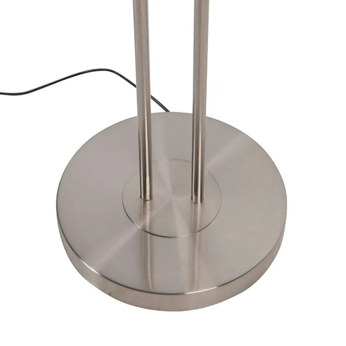 Stahl Stehlampe mit Lesearm inkl. LED und USB-Anschluss - Sevilla