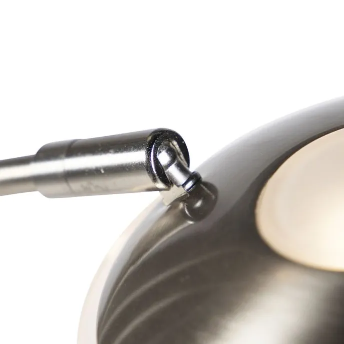 Stahl Stehlampe mit Lesearm inkl. LED und USB-Anschluss - Sevilla