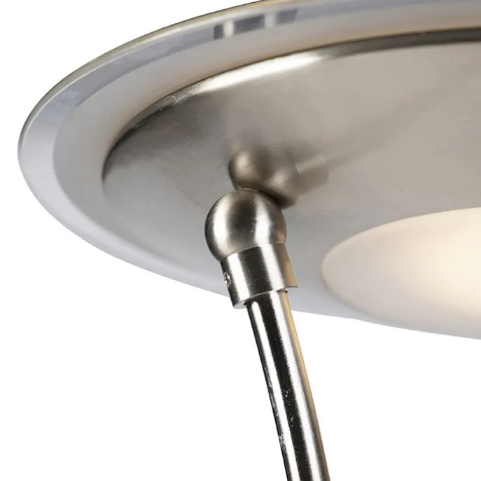 Stahl Stehlampe mit Lesearm inkl. LED und USB-Anschluss - Sevilla