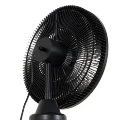 Standventilator Stativ schwarz inkl. LED 3-stufig dimmbar - Meric